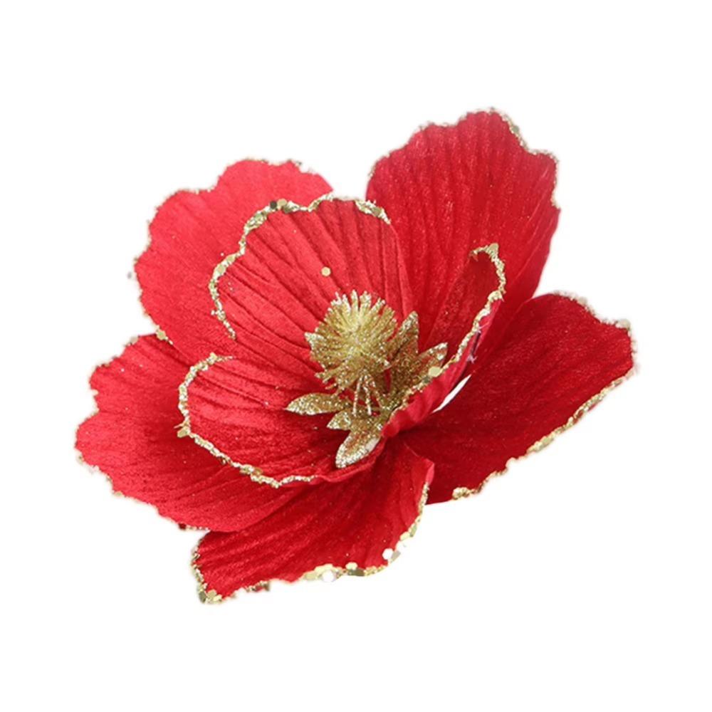 Exquisite Design Glitter Christmas Flower DIY Artificial Flowers  New Year