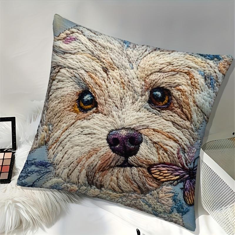 1Pc Havanese Dog Cushion Covers Chair Living Room Pillowcase Cozy Zipper Sofa Pillow Covers Bedroom Indoor Home Decor