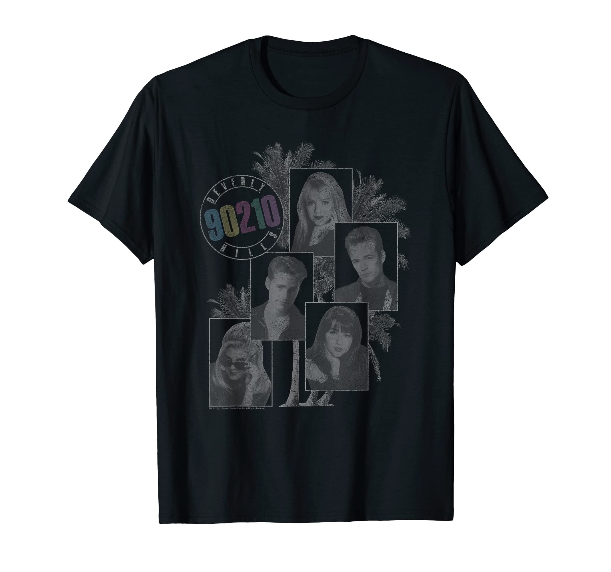 

Beverly Hills 90210 Group Shot Class Photo Collage T-Shirt
