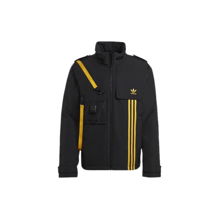 adidas originals Utility Dwn Jkt Windproof Stand Collar Sports Down Jacket Black Men s GJ6738 S