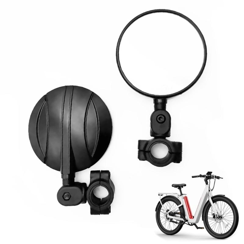 Commuters Friendly Motorcycle Rear View Mirror Angle Adjustable Rotating Handlebar Side Mirror Universal