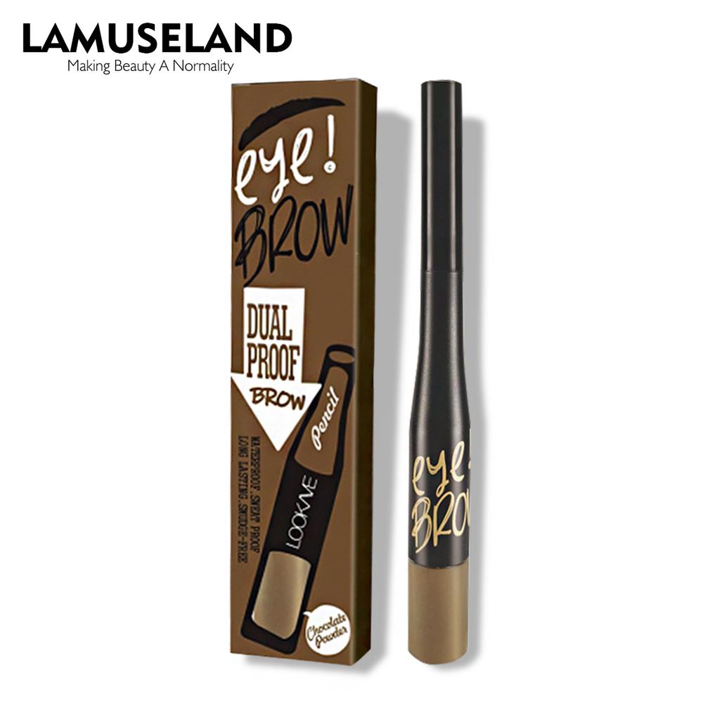 Tužka na obočí Dual Proof Brow voděodolná proti potu Dlouhotrvající tužka na obočí bez rozmazání Přirozeně dokonalé obočí LK19E