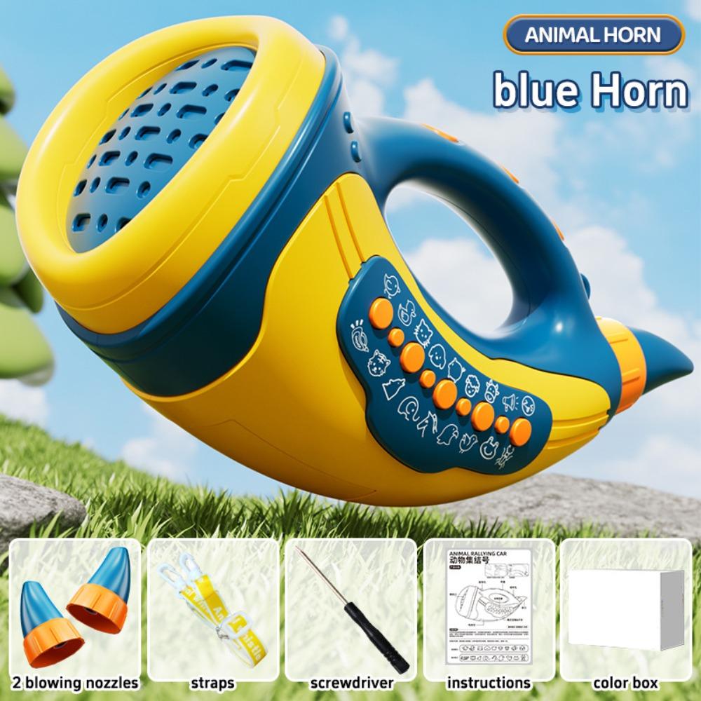 Interactive Animals Rally Horn Toys 30-Sound Lung Capacity Exerciser  Toddler Educational