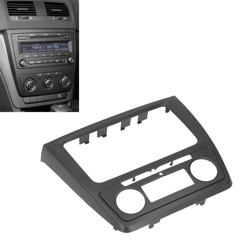 Car Radio Frame Fascia Panel 2DIN Radio Face Plate Cars CD/DVD Modular Panel Frames For Skoda Yeti (Auto AC) 2009-2017