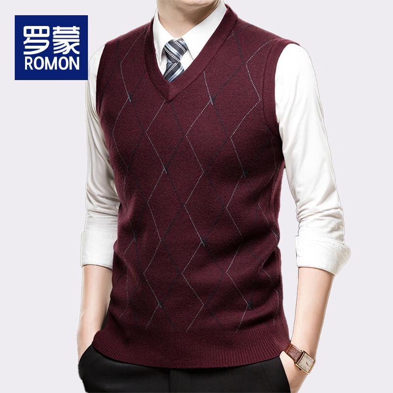 Luomeng Men's V-Neck Sweater Vest LZ6535