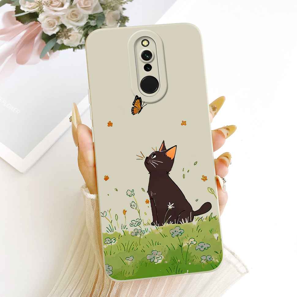 For Xiaomi Redmi 8 Cover Pretty Girl Cartoon Phone Case Matte Silicone Soft Case Cover For Xiaomi Redmi8 Redmi 8 Coque Bumper