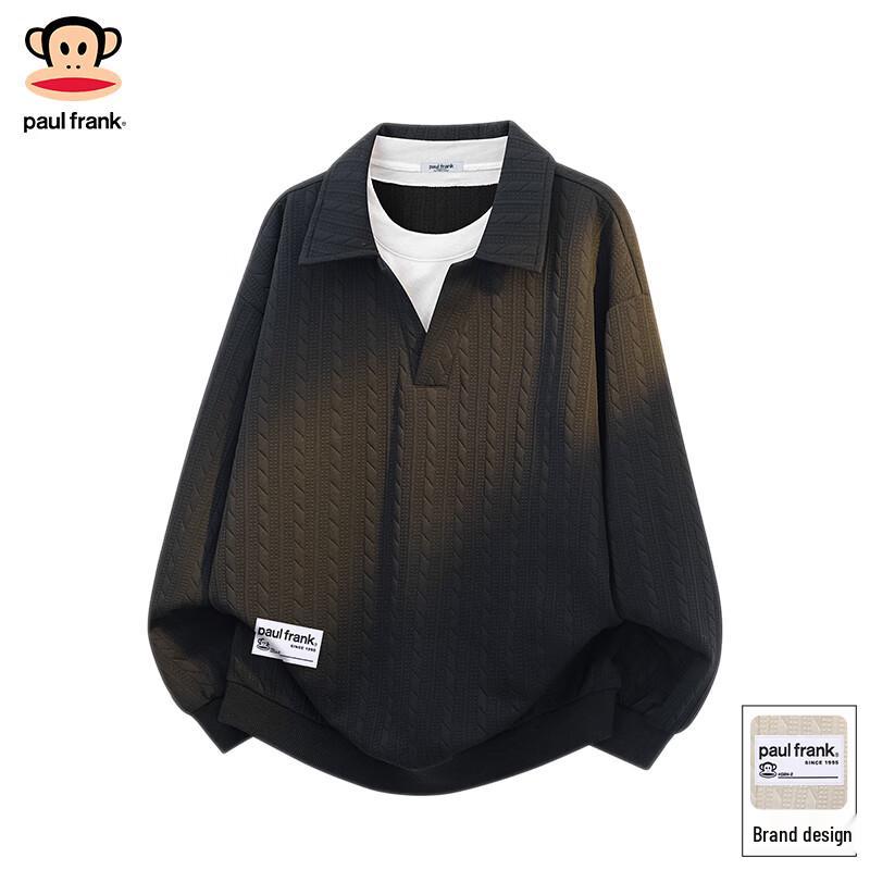 

Paul Frank Men s Faux Two-Piece Long Sleeve Sweatshirt XL