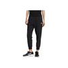 Adidas FW22 Logo Side Bag Ribbed Hem Sweatpants Women Bottoms Black HM7080