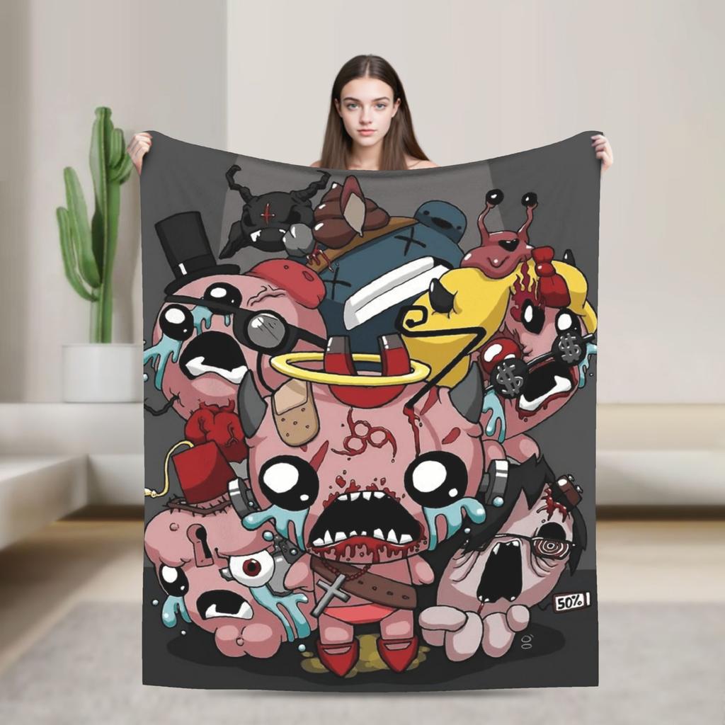 The Binding of Isaac Plush Blanket Kids Flannel Throw Blanket For Bedroom Soft Custom Quality Bedspread Gift