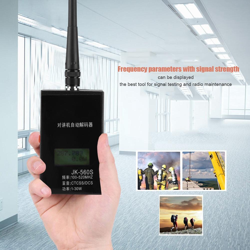 Frequenzzähler JK560S Für Baofeng Walkie Talkie Decoder 1-30w 100-520MHz CTCSSDCS Antenne