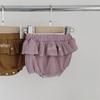 Sommer Baby- und Kleinkind Baumwollgaze Rüschenshorts im INS-Stil