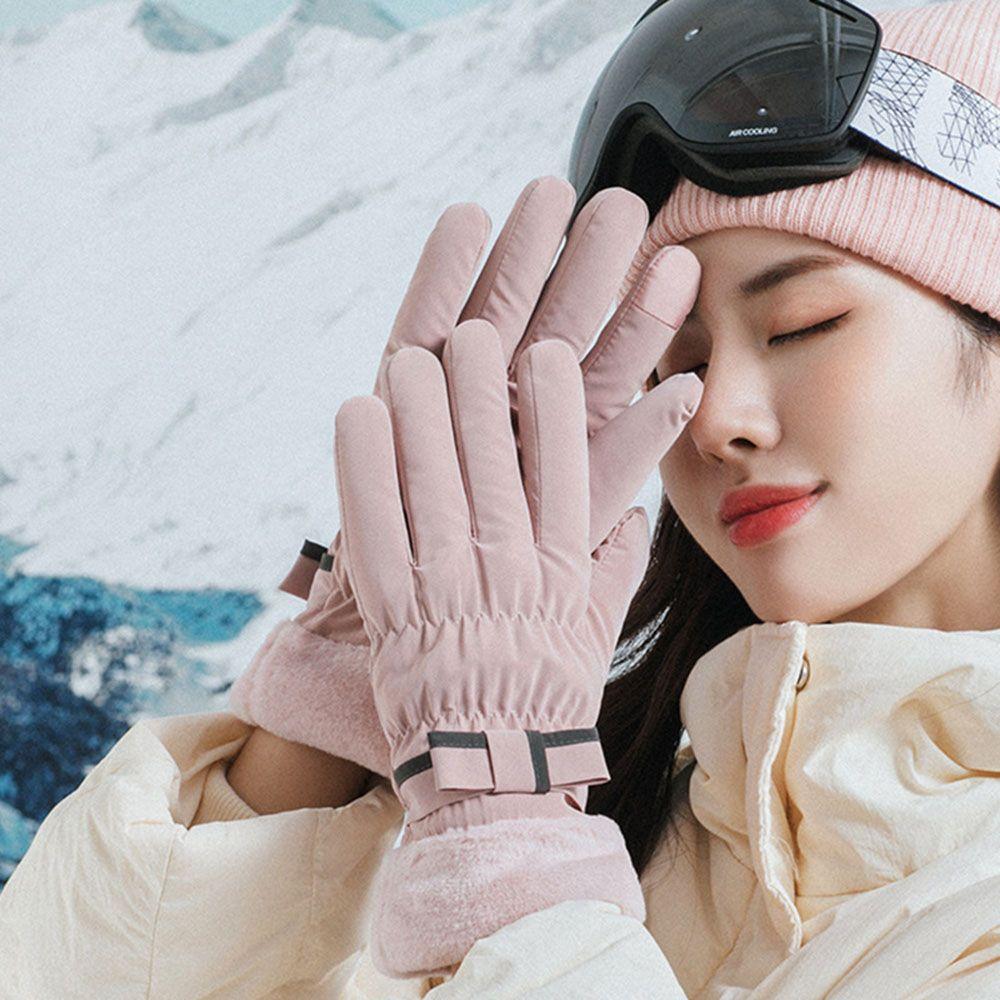 Snow Ski Gloves Waterproof Full Finger Gloves Protective Mittens Anti-skid Mittens Cycling Gloves