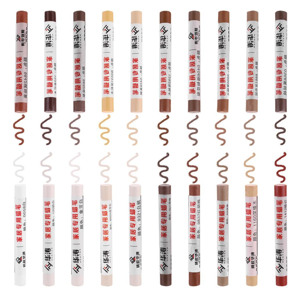 PATIKIL Furniture Repair Wax Wood Filler Sticks for Crayons, 12-Pack, Scratches, Holes, Tables, etc.