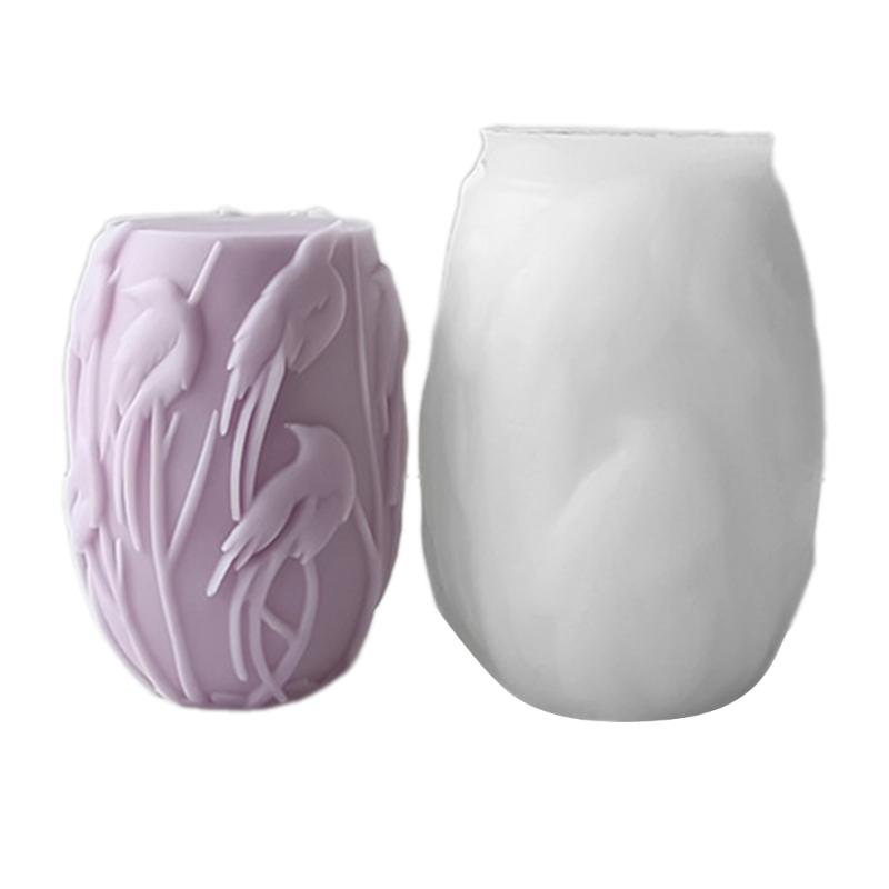 Forme unice de meșteșuguri pentru lumânări din silicon, în formă de cilindru, pentru fabricarea de săpun și lumânări parfumate