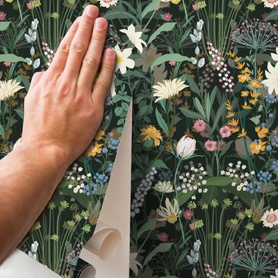 10M Floral Self Adhesive Wallpaper 100% Waterproof Wear Resistant Wall Sticker Removable For Home Decoration WallPaper Sticker