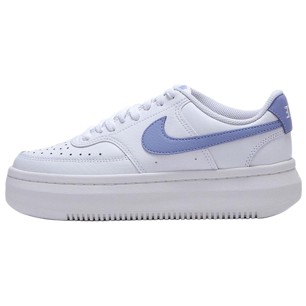 Nike Court Vision Alta Synthetic Leather, Leather Skateboard Shoes Women's White Purple DM0113-105