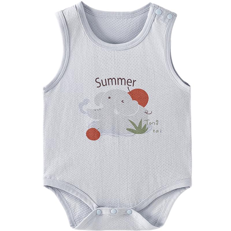 TONGTAI Infant Sleeveless Pure Cotton Romper