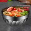 Meichu 20cm Double-Layer Insulated Stainless Steel Bowl