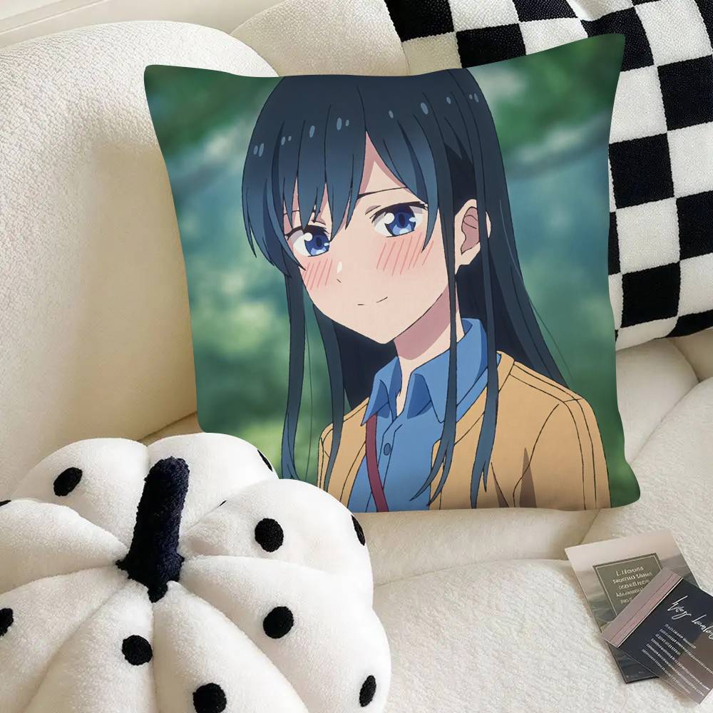 Harem Anime We Never Learn Pillow Case Fashion Square Pillowcase Bedroom Sofa Room Ins Decoration Leisure