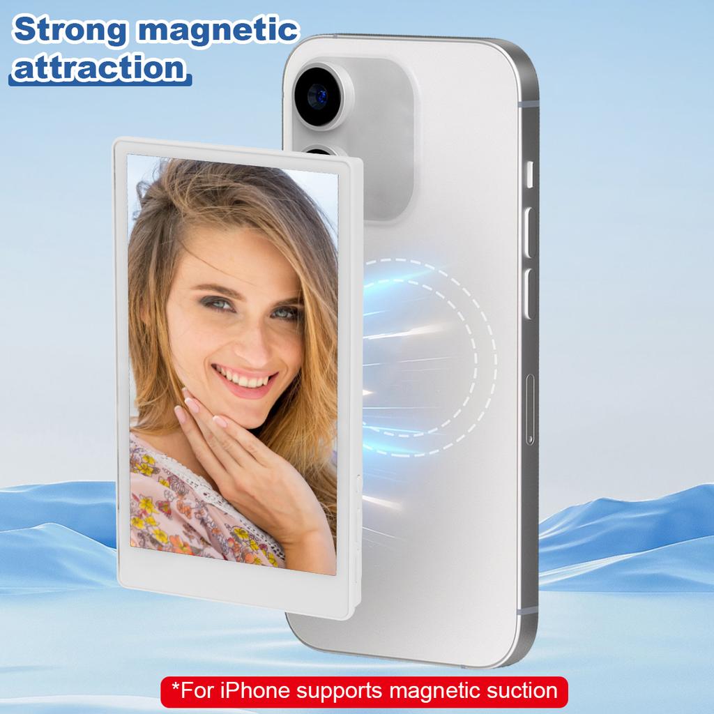 Magnetic SmartPhone Selfie Monitor Full HD Wireless Bluetooth Rear Camera Screen Monitor For Vlog Selfie Live Video