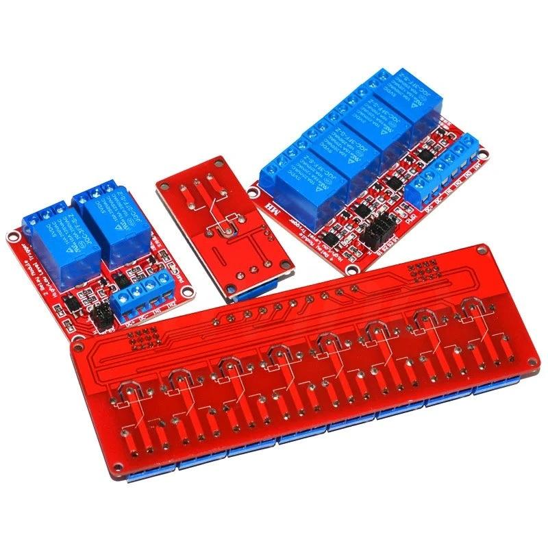 1 2 4 6 8 Channel Relay Module Board Shield with Optocouple High and Low Level Trigger for arduino Raspberry pi DC 5V 12V 24V Relays 5