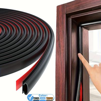 Kapılar/Pencereler İçin Kauçuk Hava Yalıtım Şeridi, Su Geçirmez Kendinden Yapışkanlı Hava Yalıtım Şeridi Ses Yalıtımı