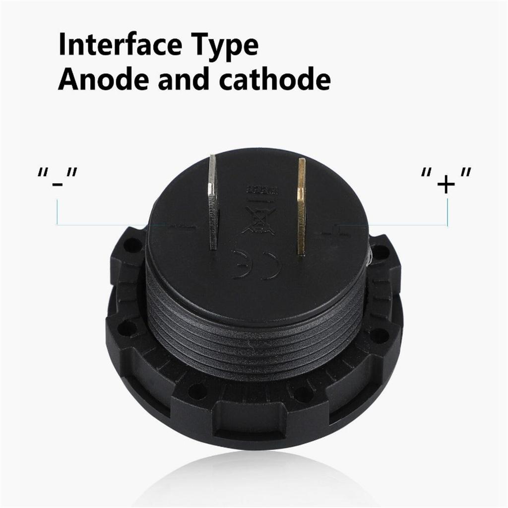 12V 24V Volt Meter LED Digital Display DC 5V -48V Waterproof Voltmeter With Touch Switch Battery Monitor For Car Automobiles Motorcycle Truck Boat