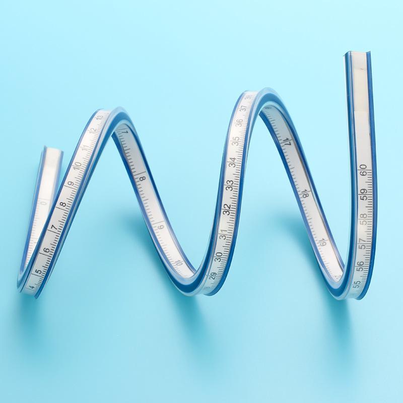 DIY snake ruler 30405060CM curve ruler, drawing clothing drawing design metric and English snake ruler, drawing ruler snake ruler
