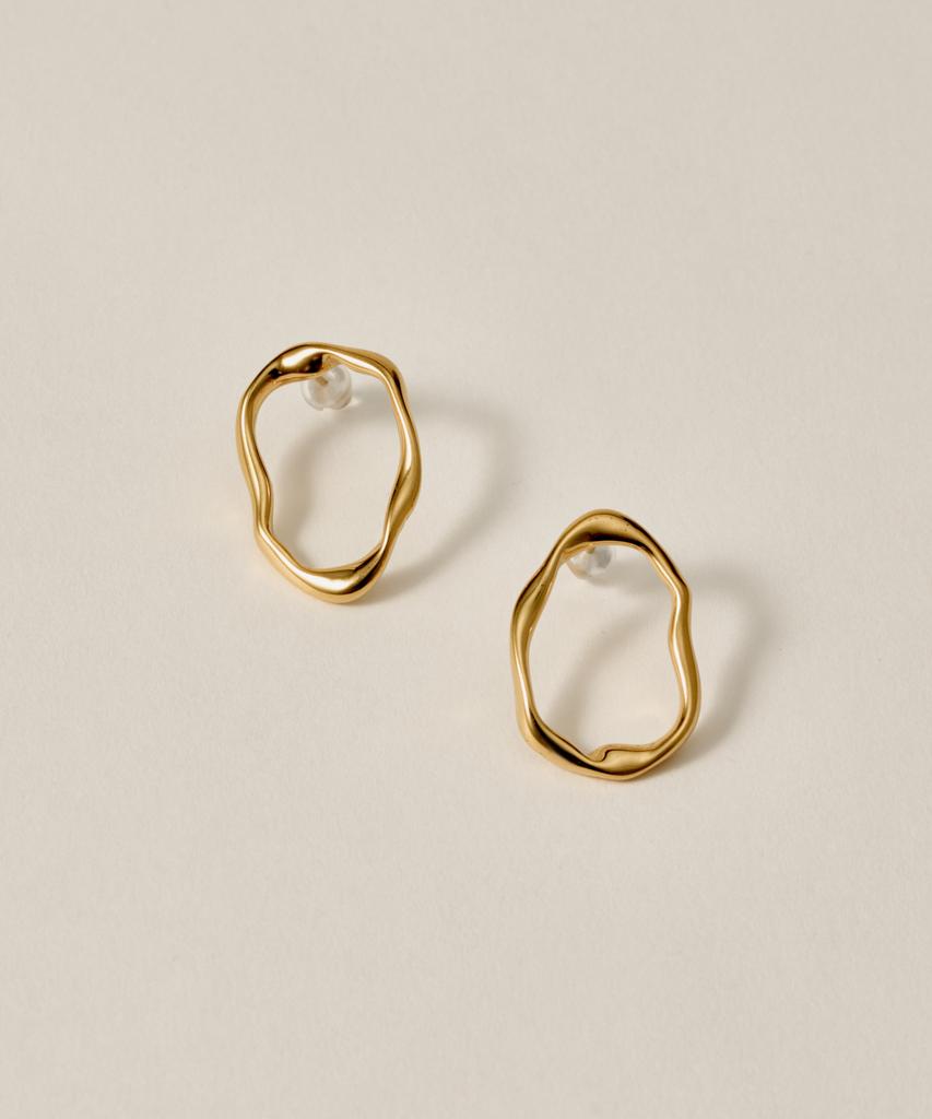 Novice Tokyo Wave Hoop Pierce Squiggle Hoop Pierce [Stainless] / Gold