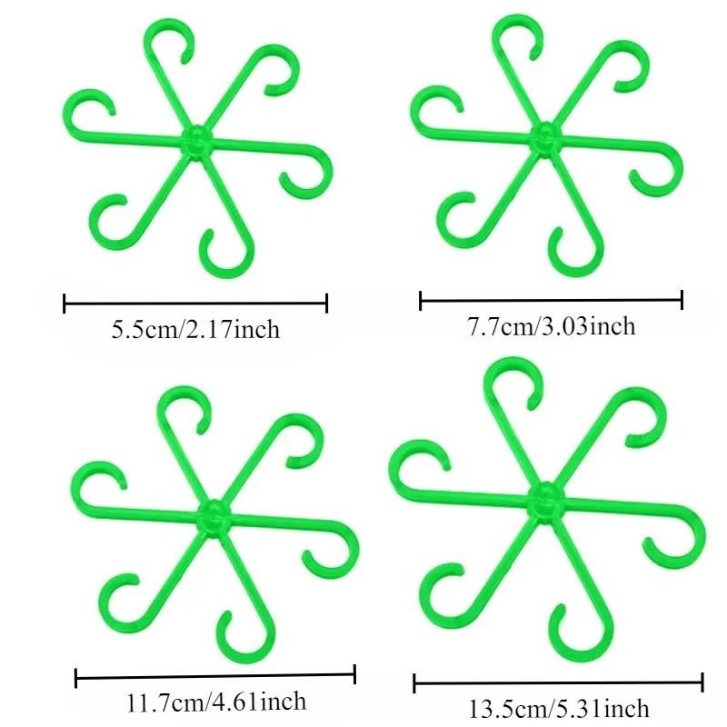 4pc Plant Fixing Clip Plant Climbing Support Frame Flower Stem Folding Frame Stem Finishing Period Gardening Tools and Equipment