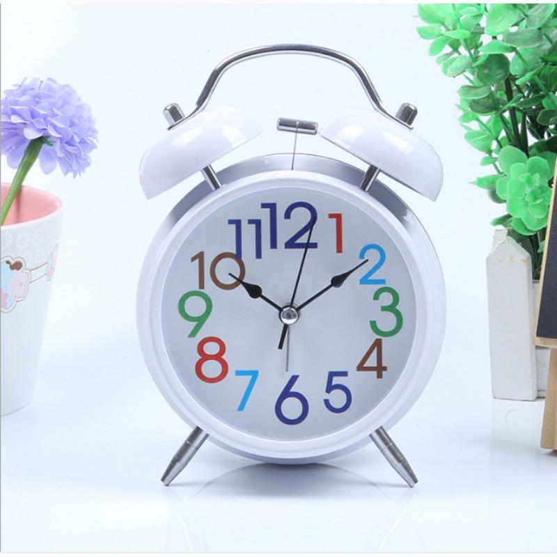 4-inch metal creative gift watch, luminous children's alarm Korean digital dial