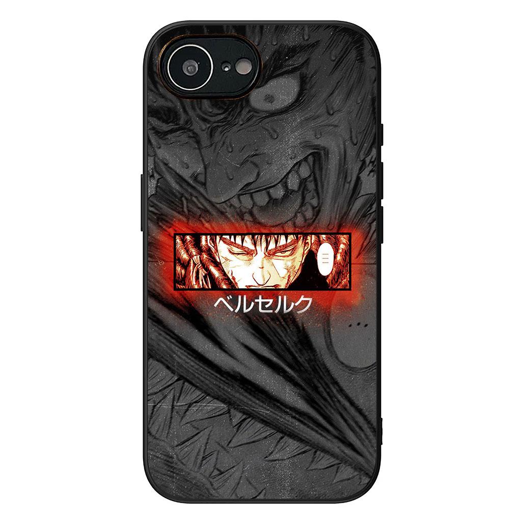 

Berserk Guts Protective Cover for Apple iPhone 16 17 Air 14 15 Pro Max Plus 16+ 16E 14+ ProMax Phone Case iPhone 15 Plus