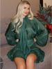 2025 Spring/Summer Bestseller: Temperamental Bow Puff Sleeve Top & Ruched Half Skirt Set