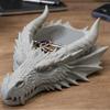 Stijlvolle Gotische Draak Ontwerp Kaarsenstandaard En Sieradenschaal 3D Geprint Plastic Unieke Kaars- En Sieradenorganizers