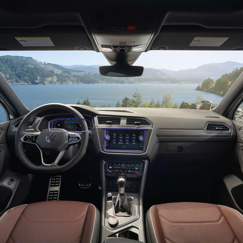 

Для Volkswagen Tiguan Автомобільна GPS-навігація Плівка Захисна плівка з загартованого скла для РК-екрана Антиподряпинна плівка 8 дюймів GPS and instrument