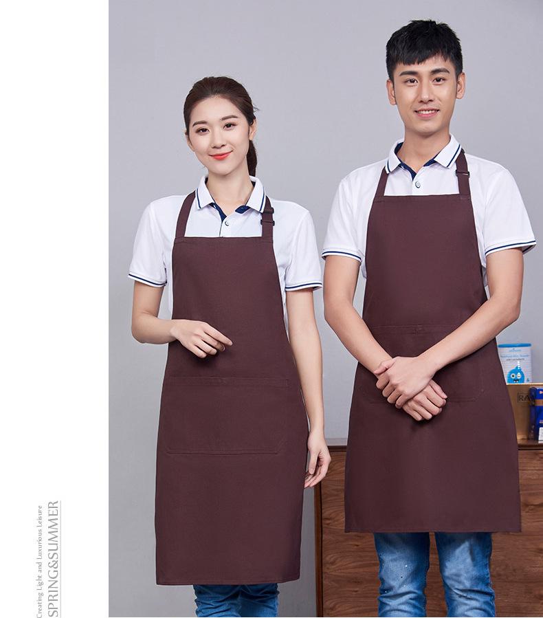 Adjustable Waterproof Apron for Kitchen, Restaurant, or BBQ with Customizable Printing