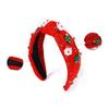 Bow Christmas Hairband Snowflake Party Cosplay Props Soft Snowman Creative Hair Hoop  Festival