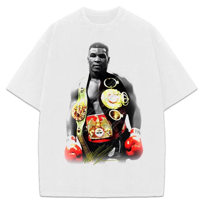 Mike Tyson Undisputed World Heavyweight Champion Belts Vintage Graphic Tshirt S