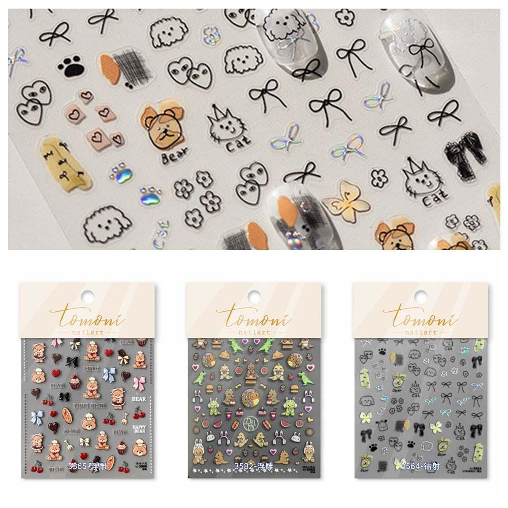 

DIY Подвески для ногтей Мультяшные наклейки для ногтей Товары для дизайна ногтей Украшения для ногтей для собак для девочек