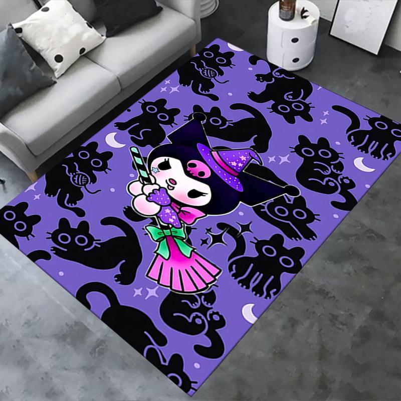 Office Rug Witch, Cats Anti-Slip Rug, Machine Washable for Living Room, Bedroom, Office, Multiple Sizes, Bedroom Mat, Decorative Mat, Durable Mat, Liv
