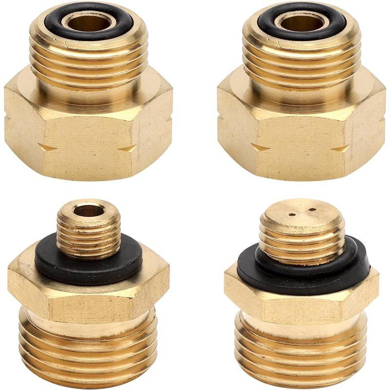 

M-Modern-4Pce Gas Bottle Adapter Set,Gas Adapter Gas Bottles Adapter,Euro Adapter For Gas Bottles,For Filling German Gas Bottles золотий