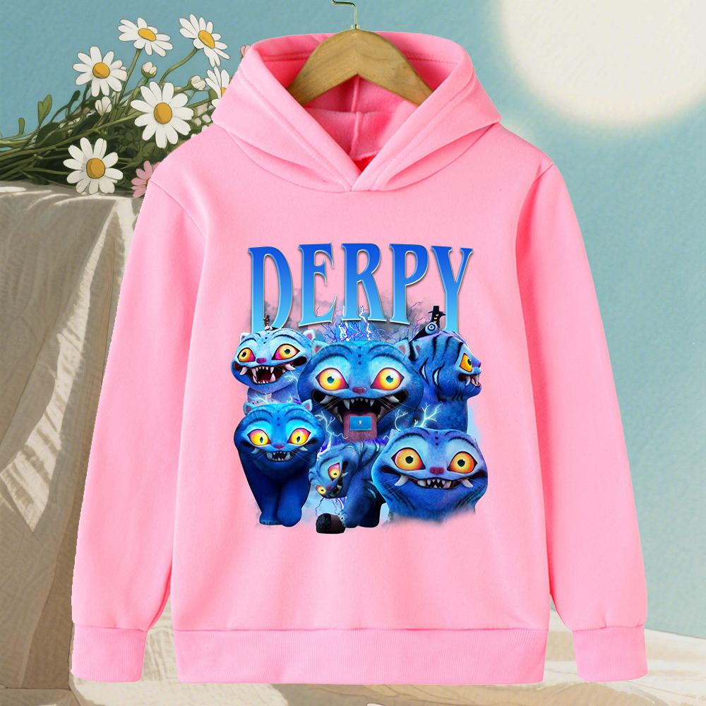 KPop Lovec démonů Rumi Derpy Kreslené Dívky Chlapecká Mikina s kapucí Teplá Dětská Vlnová Móda Ležérní Topy Ležérní Dívčí Oblečení