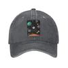 Outer Wilds System Baseballkappen Mode Gewaschene Denim-Hüte Kappe Streetwear Baseball-Cowboyhut für Unisex