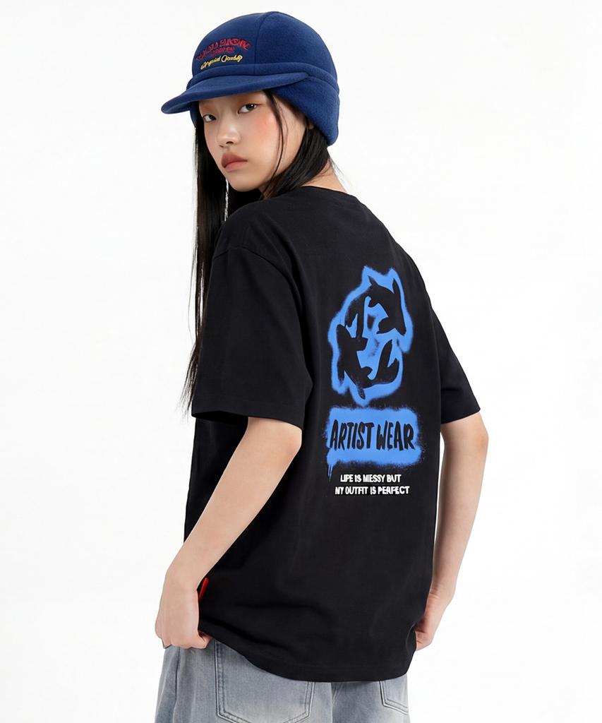 ARTISTWEAR [Atw] Blue Koi Short Sleeve T-Shirt - 2 Colors