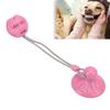 Suction Cup Dog Chewing Toy Molar Spherical Leaker Sucker Dog Rope Toy for Dogs