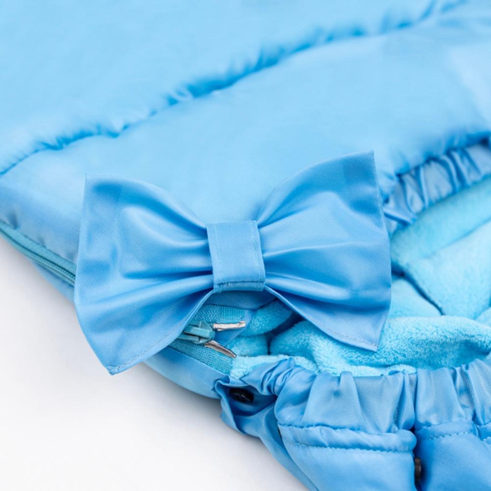 Sleeping Bag for Stroller Seat for Winter Autumn Walks Blue Swaddle Sleeping Bag