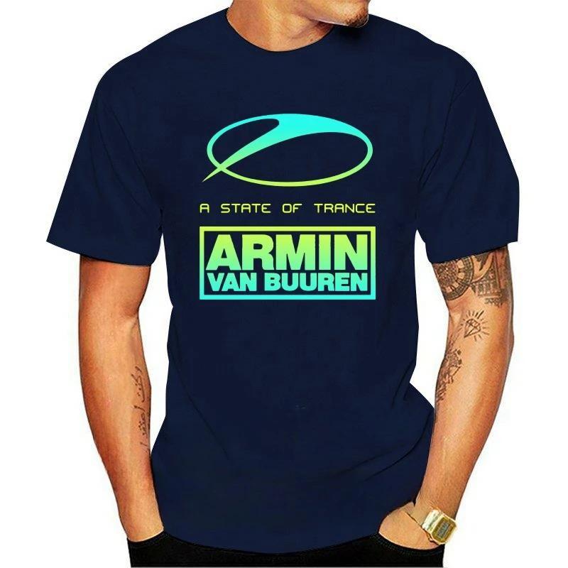 New Arrival Fashion Heavyweight Hot Sale Vintage Summer New Fashion A State of Trance Armin Van Buuren Graphic Men's T-Shirt