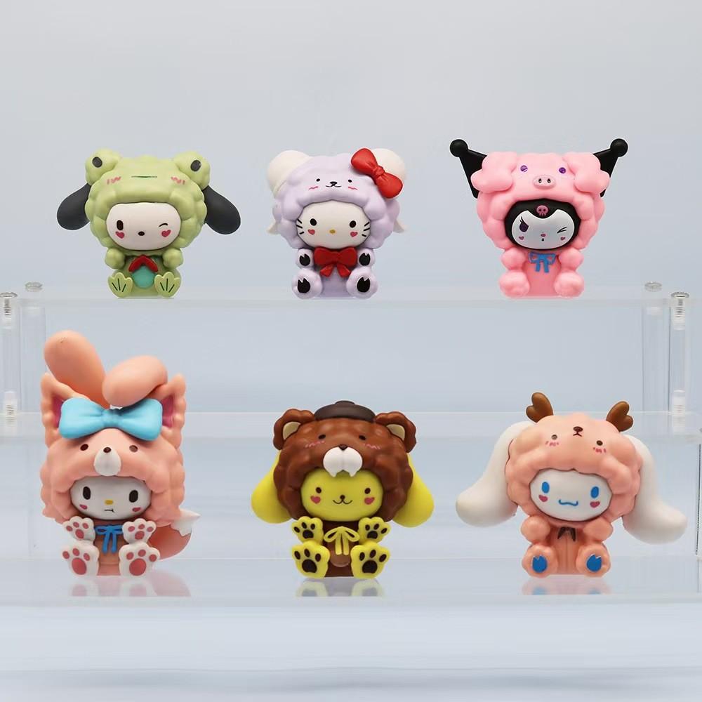 Charming Sanrio Kuromi Blind Box Anime Figure Delightful Melody Doll Tabletop Decoration Model