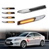 2Pcs Side Turn Signal Lamp LED Dynamic Turn Signal Light Side Marker Light for Mondeo Mk4 Hatchback Saloon Estate(BA7)