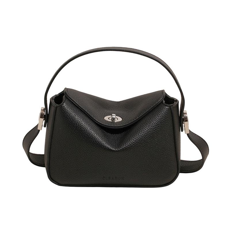 

Модная сумка для ланч-бокса с ручкой, женская, лето 2025, новая, ретро-темперамент, для通勤, через плечо, мессенджер, тренд no pendant чёрный